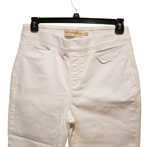 Soft Surroundings pull on elastic waist jeans size Medium - Picture 5 of 12